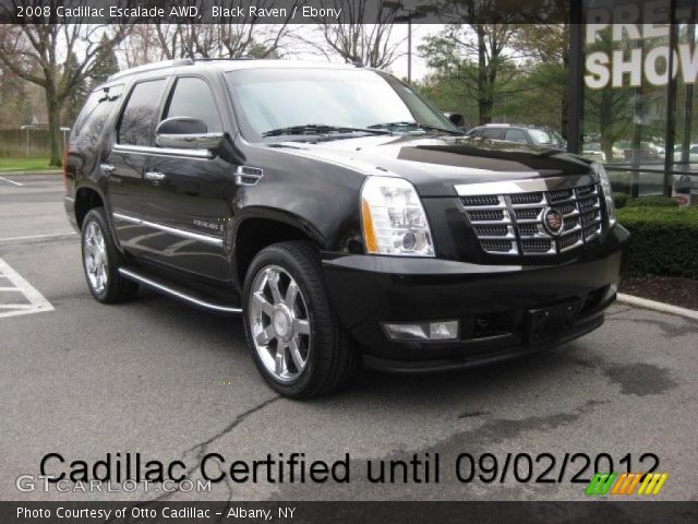 2008 Cadillac Escalade AWD in Black Raven