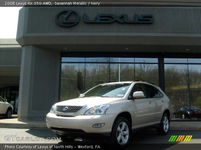 2008 Lexus RX 350 AWD in Savannah Metallic