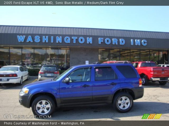 2005 Ford Escape XLT V6 4WD in Sonic Blue Metallic