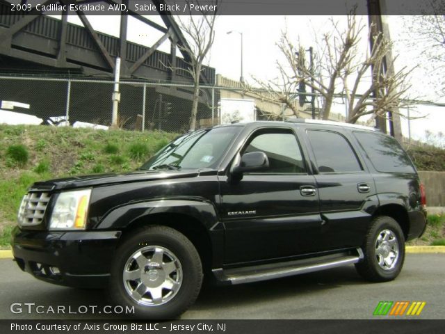 2003 Cadillac Escalade AWD in Sable Black