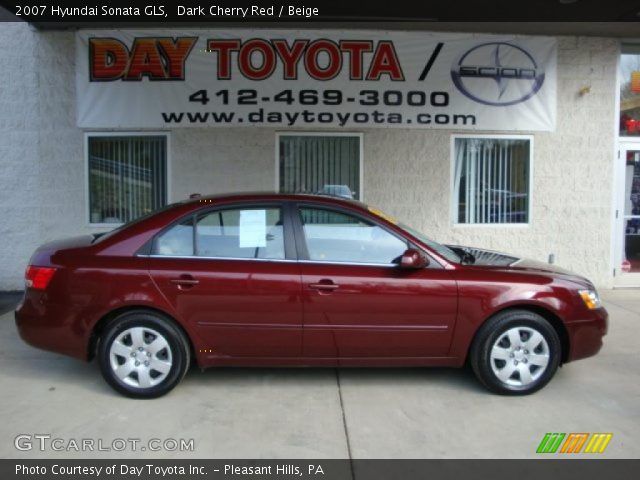 2007 Hyundai Sonata GLS in Dark Cherry Red