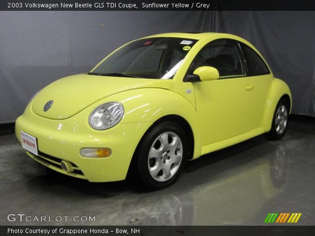 2003 Volkswagen New Beetle GLS TDI Coupe in Sunflower Yellow