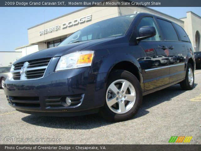 2009 Dodge Grand Caravan SXT in Modern Blue Pearl