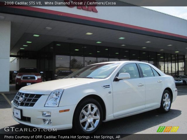 2008 Cadillac STS V8 in White Diamond Tricoat