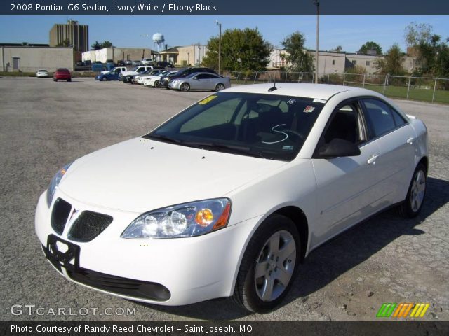2008 Pontiac G6 Sedan in Ivory White