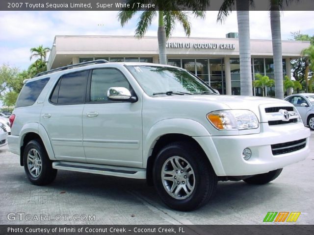 2007 Toyota Sequoia Limited in Super White
