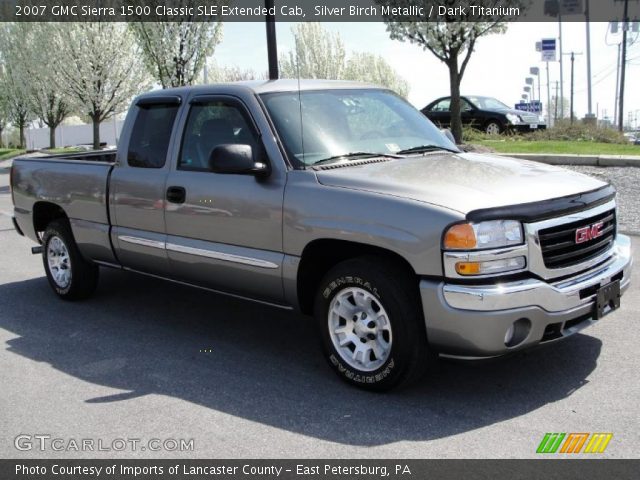 2007 GMC Sierra 1500 Classic SLE Extended Cab in Silver Birch Metallic