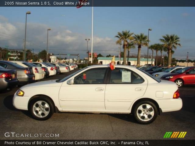 2005 Nissan Sentra 1.8 S in Cloud White