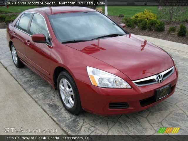 2007 Honda Accord SE Sedan in Moroccan Red Pearl