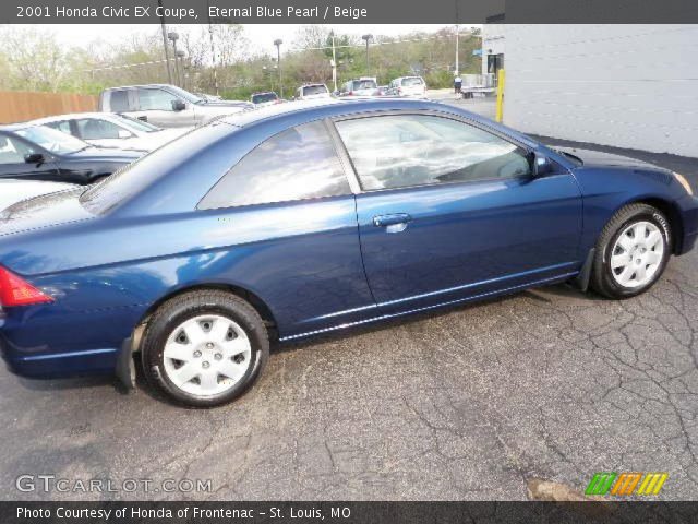 2001 Honda Civic EX Coupe in Eternal Blue Pearl