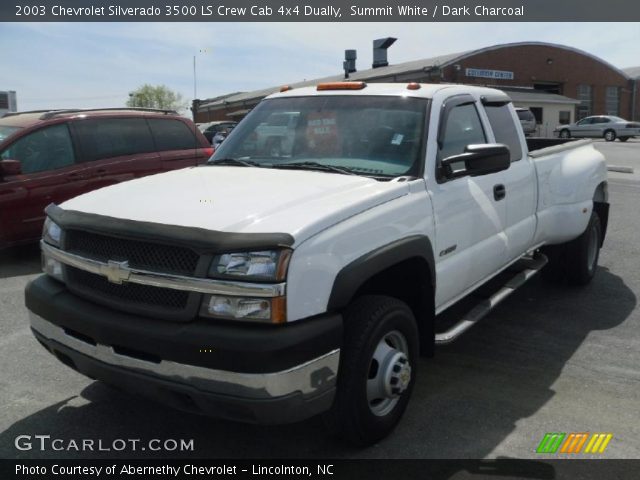 2003 Chevrolet Silverado 3500 LS Crew Cab 4x4 Dually in Summit White