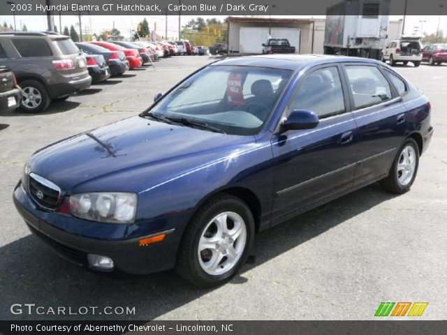 2003 Hyundai Elantra GT Hatchback in Carbon Blue