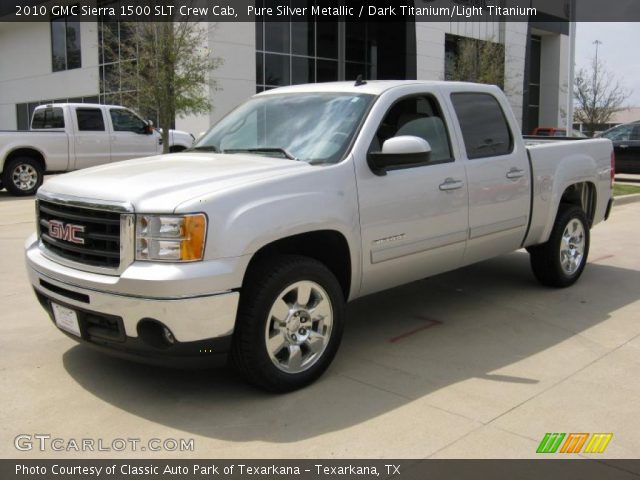 2010 GMC Sierra 1500 SLT Crew Cab in Pure Silver Metallic