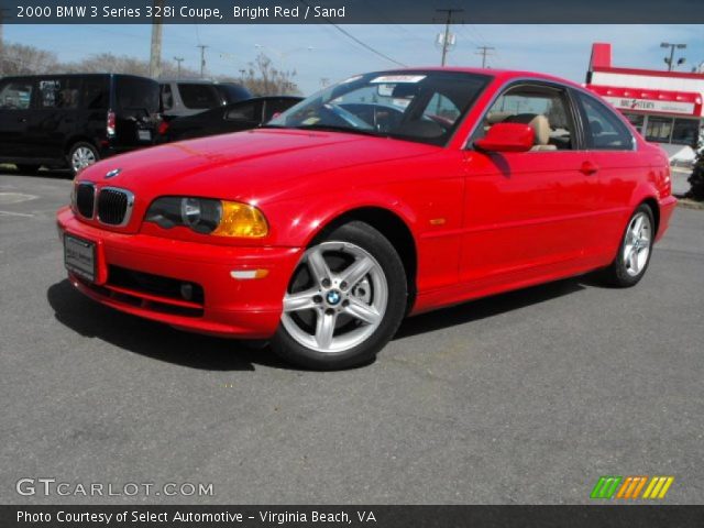 2000 BMW 3 Series 328i Coupe in Bright Red
