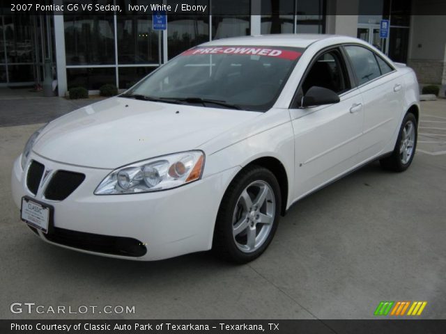 2007 Pontiac G6 V6 Sedan in Ivory White