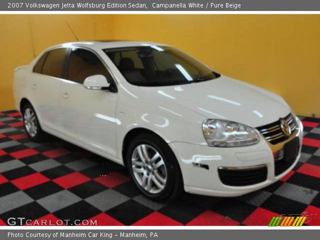 2007 Volkswagen Jetta Wolfsburg Edition Sedan in Campanella White