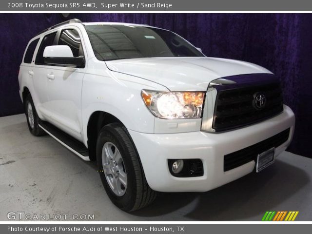 2008 Toyota Sequoia SR5 4WD in Super White