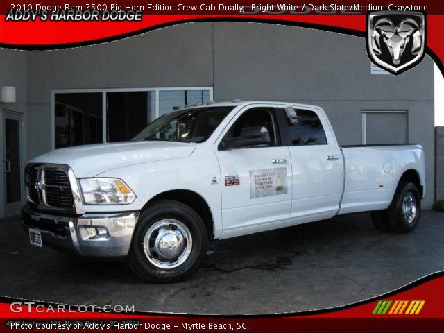 2010 Dodge Ram 3500 Big Horn Edition Crew Cab Dually in Bright White