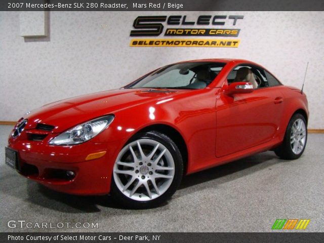 2007 Mercedes-Benz SLK 280 Roadster in Mars Red