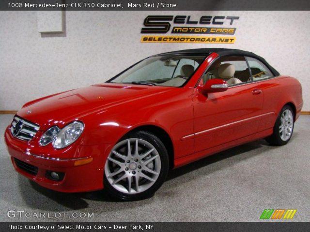 2008 Mercedes-Benz CLK 350 Cabriolet in Mars Red