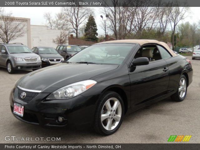 2008 Toyota Solara SLE V6 Convertible in Black