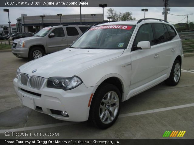 2007 BMW X3 3.0si in Alpine White