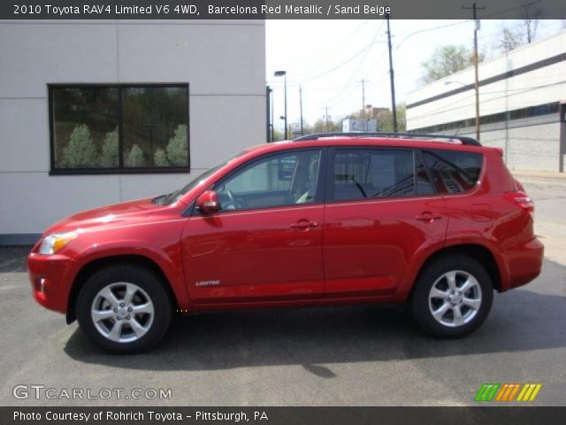 2010 Toyota RAV4 Limited V6 4WD in Barcelona Red Metallic
