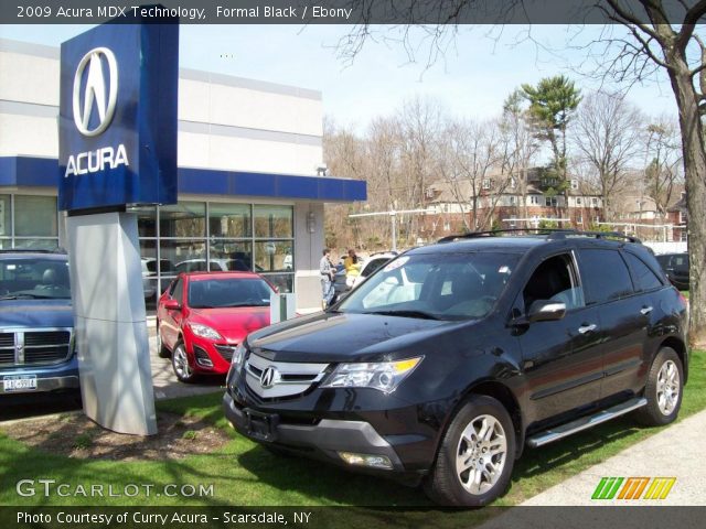 2009 Acura MDX Technology in Formal Black