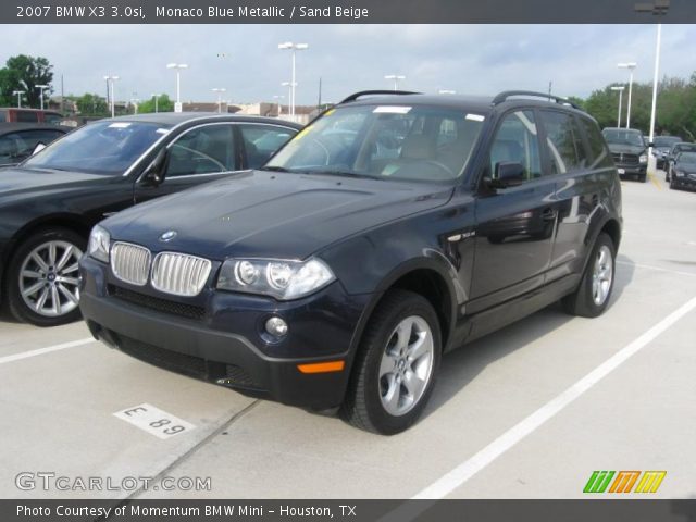 2007 BMW X3 3.0si in Monaco Blue Metallic