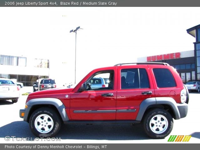 2006 Jeep Liberty Sport 4x4 in Blaze Red