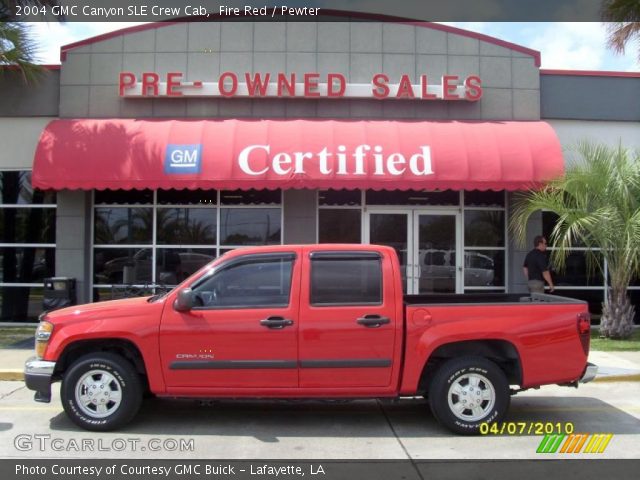 2004 GMC Canyon SLE Crew Cab in Fire Red