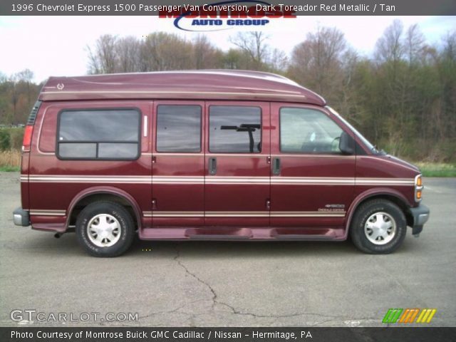 1996 Chevrolet Express 1500 Passenger Van Conversion in Dark Toreador Red Metallic