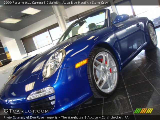 2009 Porsche 911 Carrera S Cabriolet in Aqua Blue Metallic