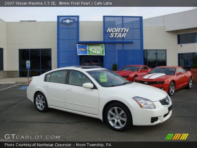 2007 Nissan Maxima 3.5 SE in Winter Frost Pearl