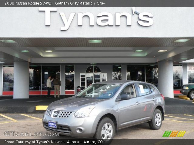 2008 Nissan Rogue S AWD in Gotham Gray Metallic