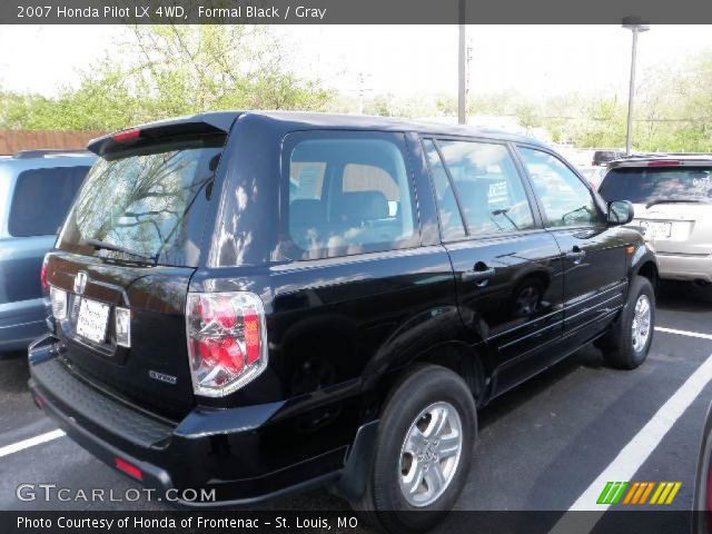 Formal Black 2007 Honda Pilot Lx 4wd Gray Interior