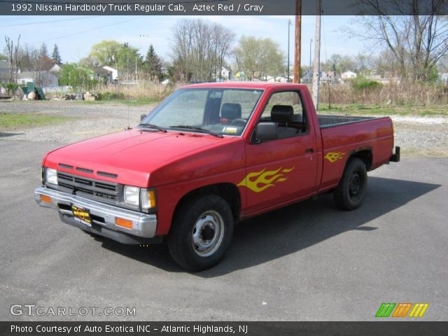 1992 Nissan Hardbody Truck Regular Cab in Aztec Red