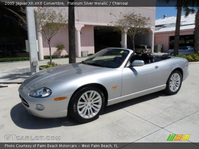 2005 Jaguar XK XK8 Convertible in Platinum Silver Metallic