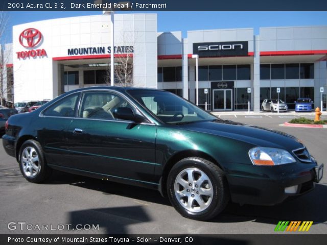 2001 Acura CL 3.2 in Dark Emerald Pearl