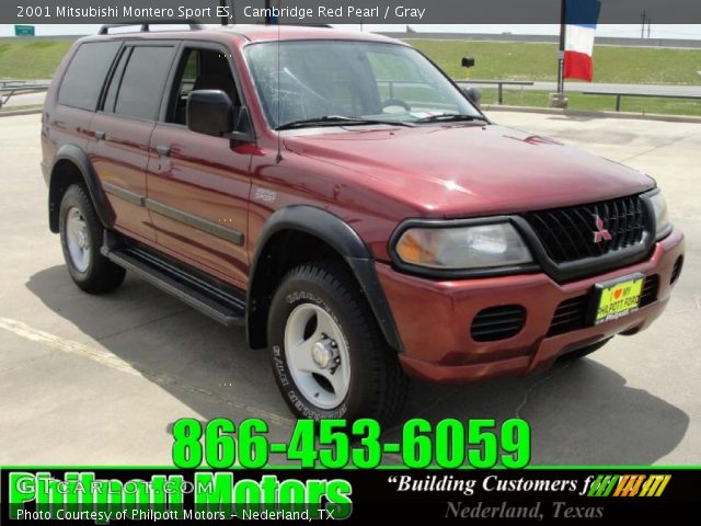 2001 Mitsubishi Montero Sport ES in Cambridge Red Pearl