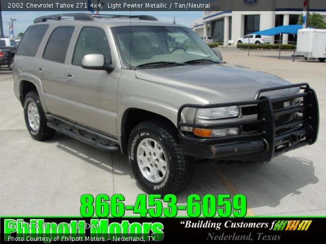 2002 Chevrolet Tahoe Z71 4x4 in Light Pewter Metallic