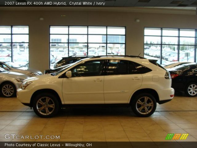 2007 Lexus RX 400h AWD Hybrid in Crystal White