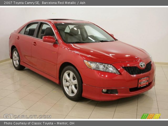 2007 Toyota Camry SE in Barcelona Red Metallic