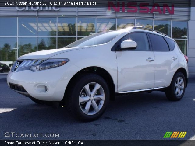 2010 Nissan Murano SL in Glacier White Pearl