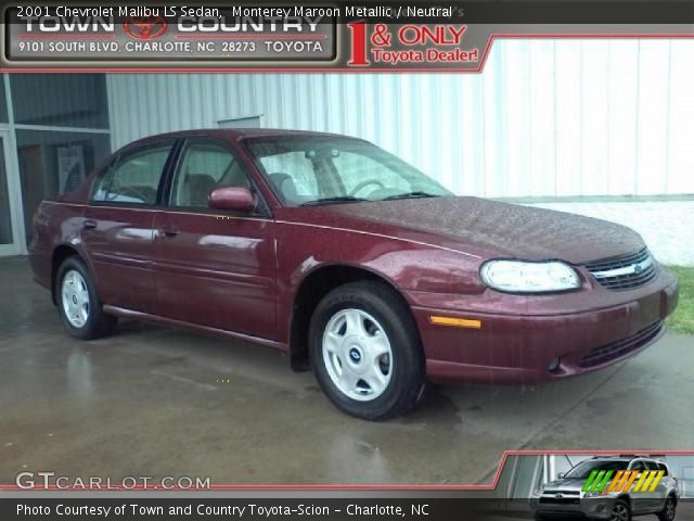 2001 Chevrolet Malibu LS Sedan in Monterey Maroon Metallic