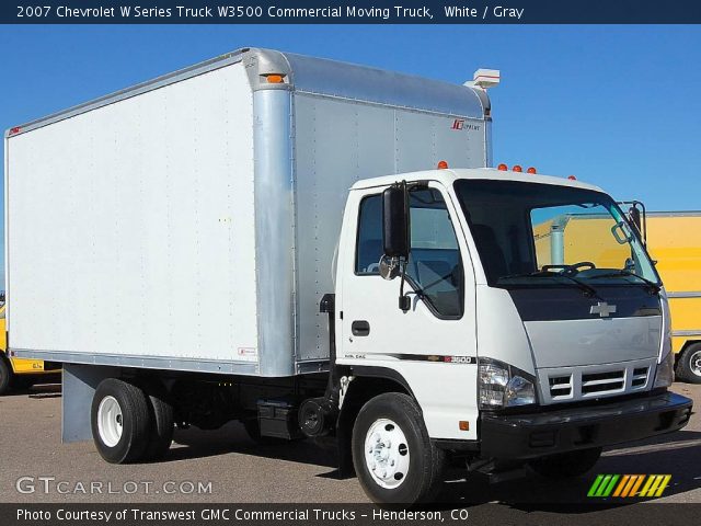 2007 Chevrolet W Series Truck W3500 Commercial Moving Truck in White