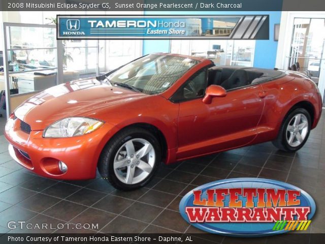 2008 Mitsubishi Eclipse Spyder GS in Sunset Orange Pearlescent