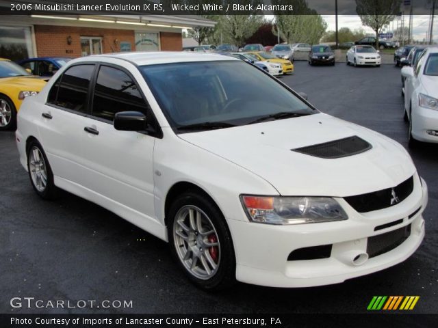 2006 Mitsubishi Lancer Evolution IX RS in Wicked White