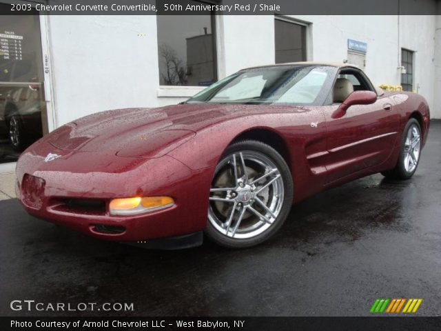 2003 Chevrolet Corvette Convertible in 50th Anniversary Red