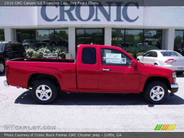 2010 GMC Canyon SLE Extended Cab in Fire Red